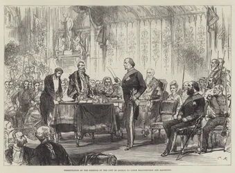 Presentazione della Libertà della Città di Londra ai Lord Beaconsfield e Salisbury